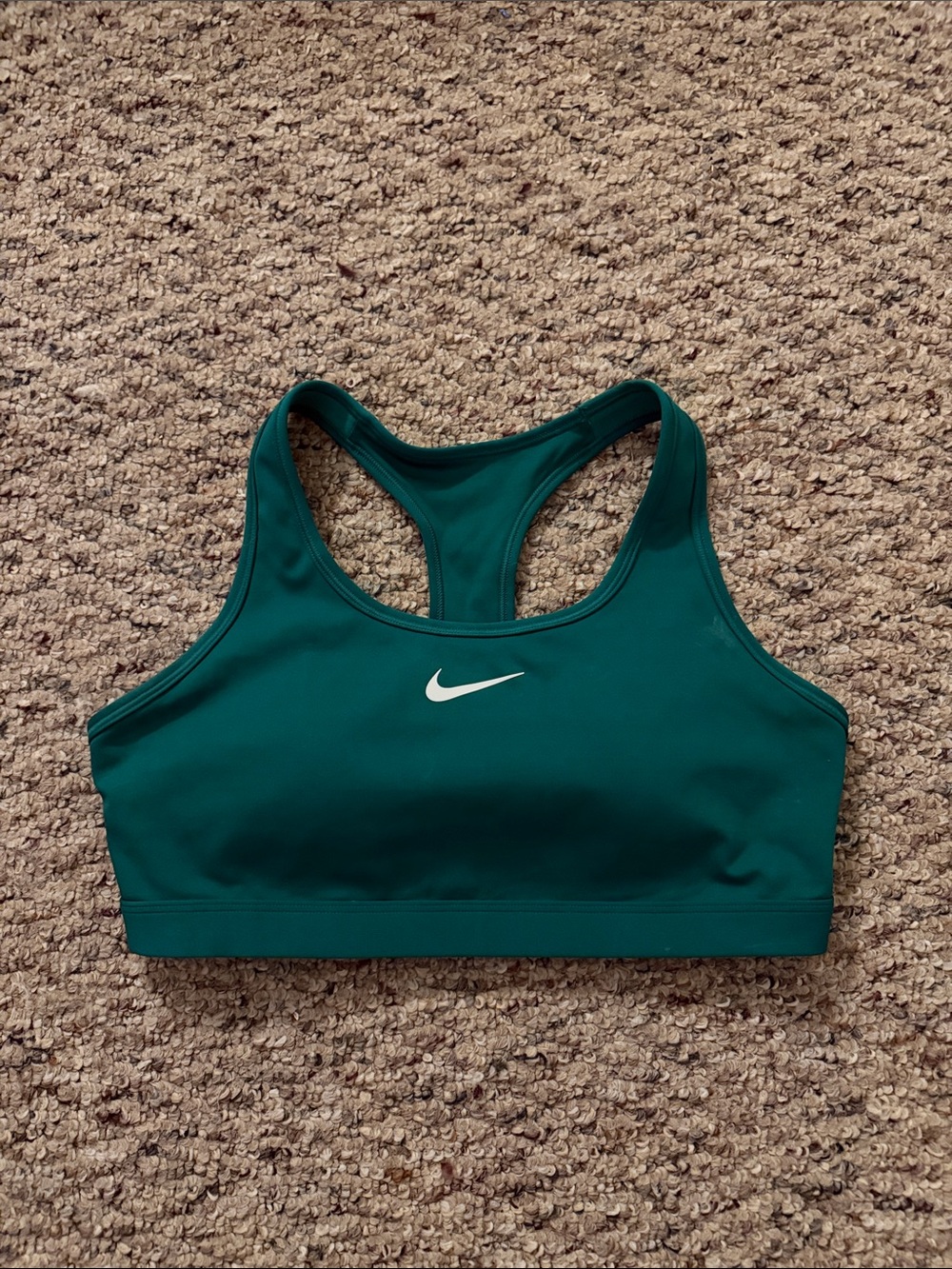 Nike Women's Green Sports Bra - Racerback Support